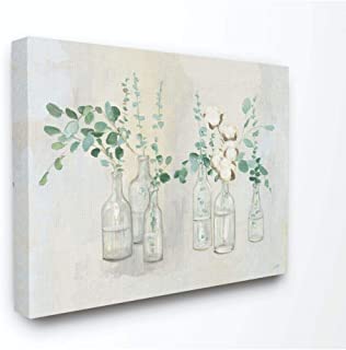 Photo 1 of Stupell Industries Flowers and Plants Neutral Grey Green Painting Canvas Wall Art, 24 x 30, Multi-Color