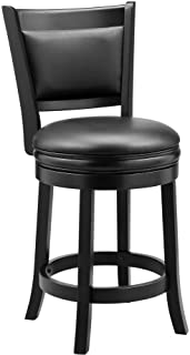 Photo 1 of Ball & Cast Swivel Counter Height Barstool 24 Inch Seat Height Black Set of 1