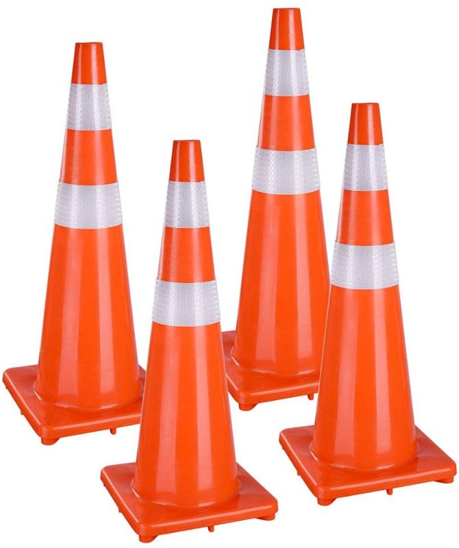 Photo 1 of  36" Safety Traffic Cones Reflective 10 pack 