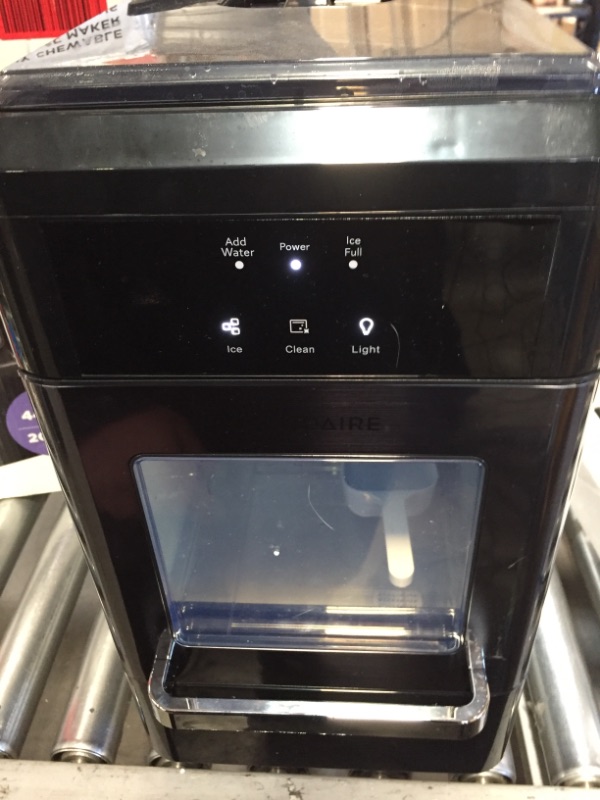 Photo 2 of Frigidaire EFIC237 Countertop Crunchy Chewable Nugget Ice Maker, 44lbs per day, Auto Self Cleaning, Black Stainless