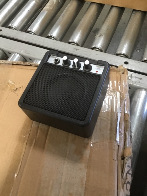 Photo 1 of INCOMPLETE (AMP DOES NOT FUNCTION) SAYHA Electric Guitar, 39 Inch Solid Full-size Electric Guitar HSS Pickups Starter Kit Includes Amplifier, Bag, Digital Tuner, Strap, String, Cable, Picks (Black)
**MISSING EXTRA STRINGS, MISSING PICKS, MISSING 2 WHAMMY 