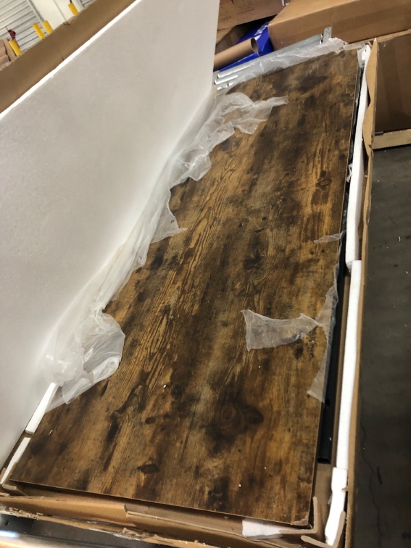 Photo 1 of ODK 63 inch Super Large Computer Writing Desk Gaming Sturdy Home Office Desk, Work Desk with A Storage Bag and Headphone Hook, Vintage
