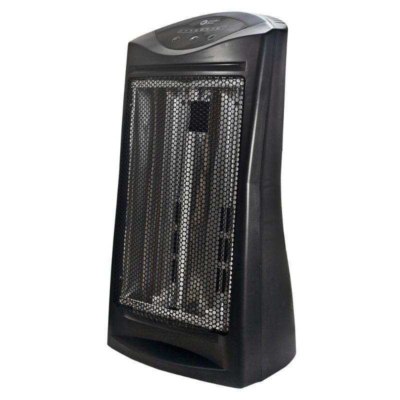 Photo 1 of Comfort Zone Energy-Save 120V Electronic Quartz Radiant Heater, Black
