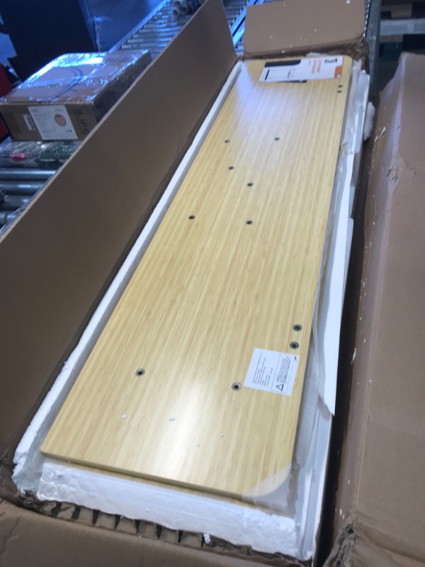 Photo 1 of K ELECTRIC HEIGHT ADJUSTABLE DESK BAMBOO 47"X23"