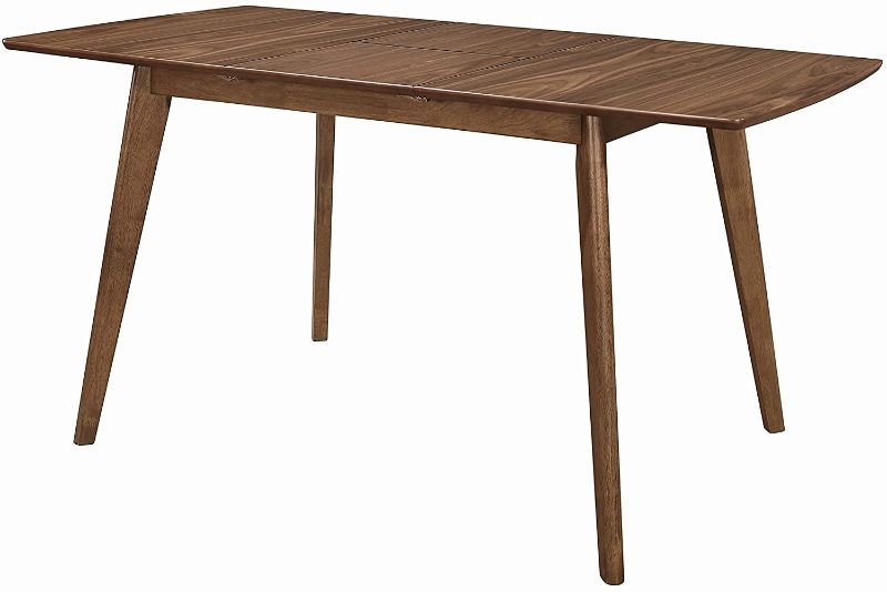 Photo 1 of (MINOR DAMAGE)Coaster Home Furnishings Alfredo Rectangular Natural Walnut Dining Table, 31.5" D x 30" H
