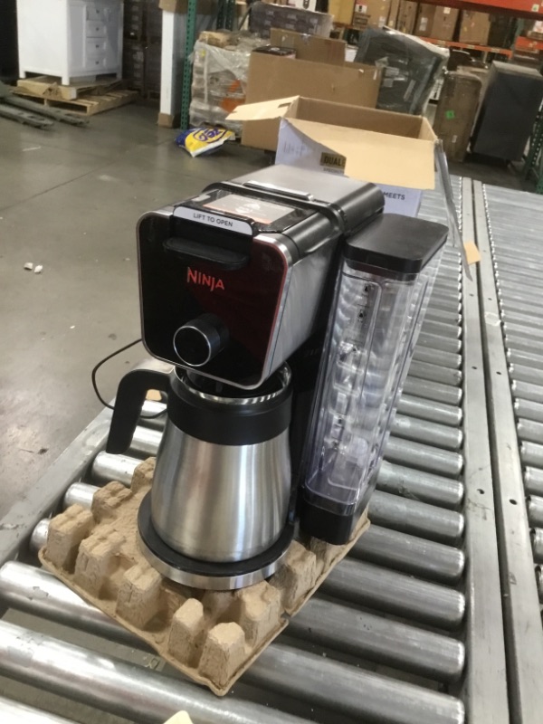 Photo 2 of Ninja - DualBrew 12-Cup Specialty Coffee System with K-cup Compatibility, 4 Brew Styles, and Frother - Black/Silver
