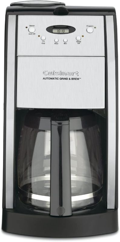 Photo 1 of TESTED TURNS ON*
Cuisinart DGB-550BKP1 Grind & Brew 12-Cup Automatic Coffeemaker with Italian Style, Brushed Metal
