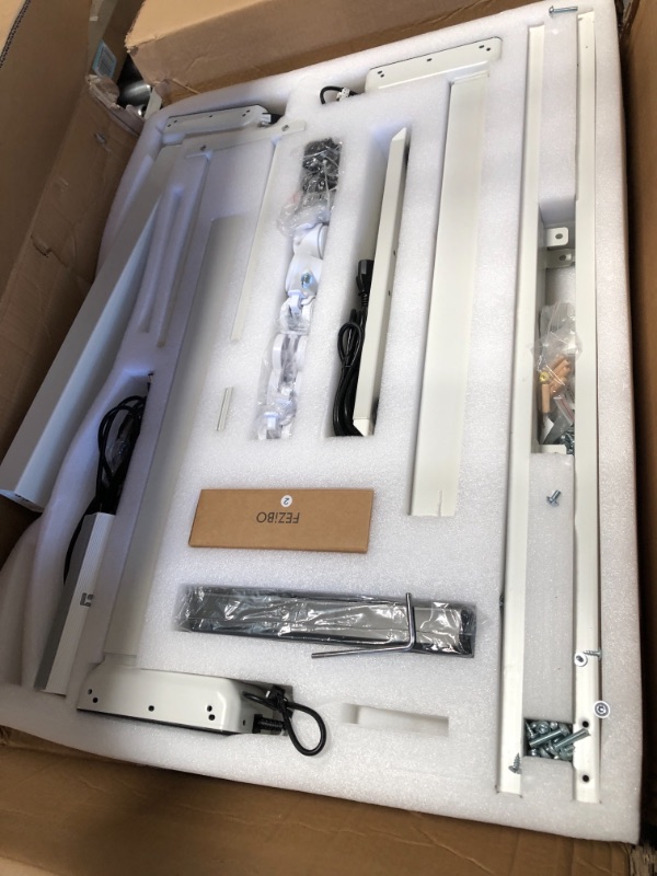 Photo 1 of USED: Fezibo Triple Motor L-Shaped Standing Desk 63" 
