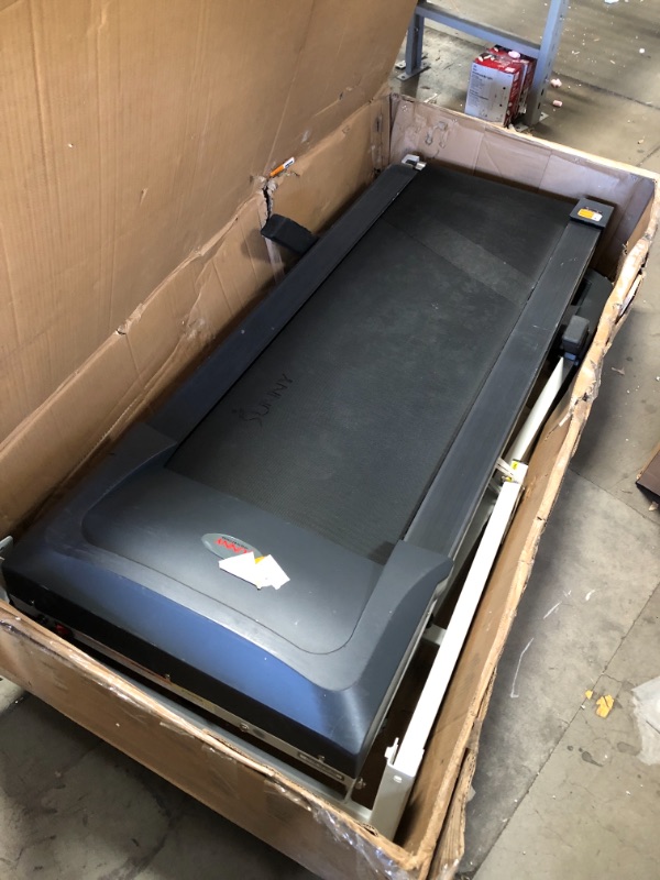 Photo 5 of *PARTS ONLY*DOES NOT WORK*
Sunny Health & Fitness SF-T7515 Smart Treadmill with Auto Incline, Speakers, Bluetooth, LCD and Pulse Monitor, Phone Function, 240 LB Max Weight , grey 64.5 x 28 x 50.5 inches

