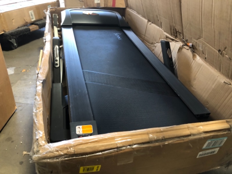 Photo 2 of *PARTS ONLY*DOES NOT WORK*
Sunny Health & Fitness SF-T7515 Smart Treadmill with Auto Incline, Speakers, Bluetooth, LCD and Pulse Monitor, Phone Function, 240 LB Max Weight , grey 64.5 x 28 x 50.5 inches

