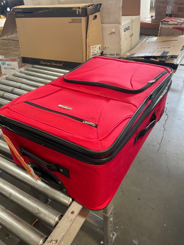 Photo 2 of Rockland Journey Softside Upright Luggage Set, Red, 4-Piece (14/19/24/28)
