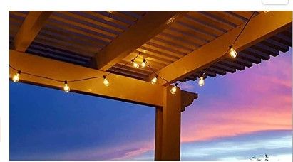 Photo 1 of ZOTOYI Outdoor String Lights LED 150FT, ST38 String Lights for Outside with 73+3 Shatterproof Vintage Bulbs, Connectable Waterproof IP65 Patio Lights for Backyard Bistro Porch Gazebo Party
