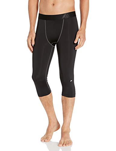 Photo 1 of Amazon Essentials Men's Control Tech 3/4 Tight, Black, SIZE M
