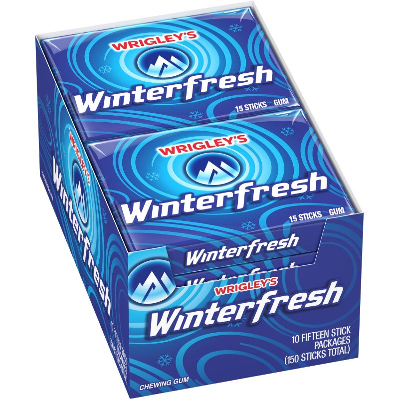 Photo 1 of Wrigley S Winterfresh Gum 15-Stick Pack (10 Packs)
