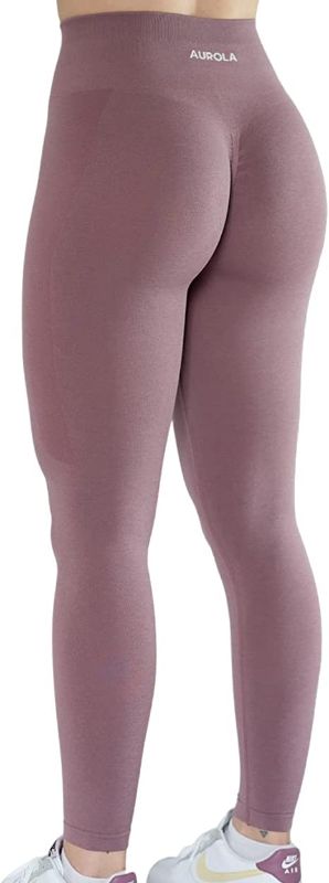 Photo 1 of AUROLA Workout Leggings for Women Seamless Scrunch Tights Tummy Control Gym Fitness Girl Sport Active Yoga Pants (Size XS) 
