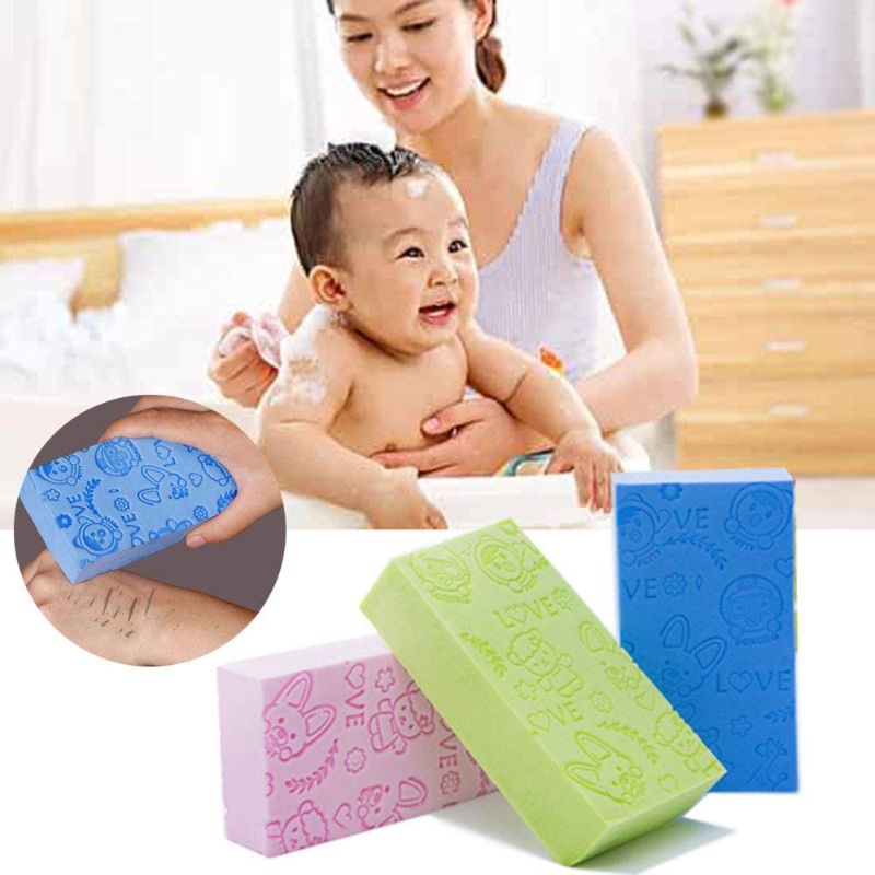 Photo 1 of  New Exfoliating Bath Sponge, Spa Scrub Exfoliating Dead Skin Remove, Exfoliating Sponge with Bump Texture Remove Dirt Skin, Body Painless Bath Sponge for Adults Kids Reusable,2 PCS Random Colors