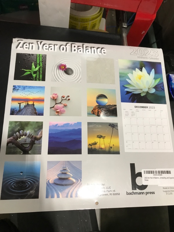 Photo 3 of 2023 Zen: Year of Balance Full Size Wall Calendar for Planning, Scheduling, and Organizing