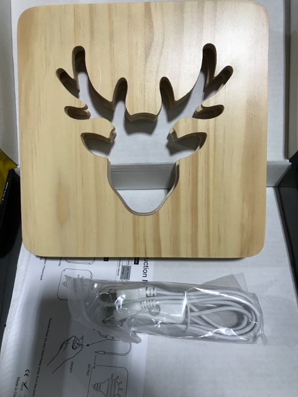 Photo 1 of 3D WOODEN LAMP- ELK 