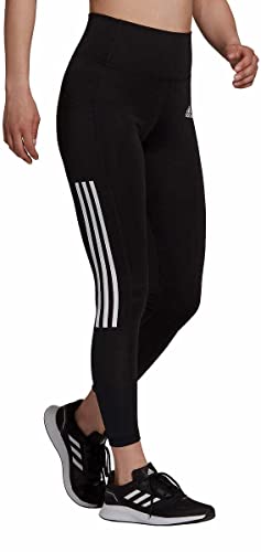 Photo 1 of Adidas Womens Lightweight High Rise 3-Stripe Mesh 7/8 Leggings (X-Large, Black/White)
