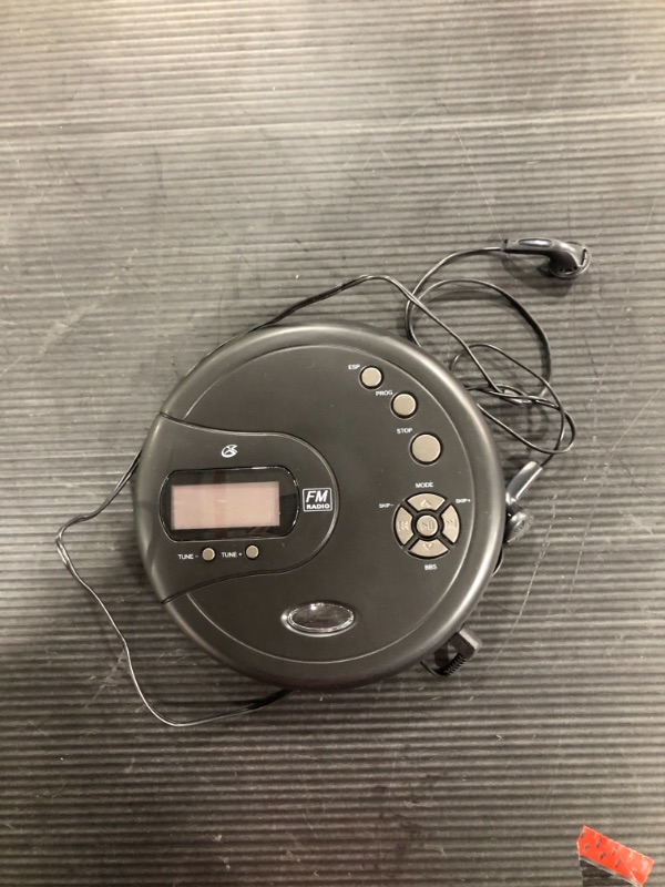 Photo 2 of GPX PC332B Portable CD Player with Anti-Skip Protection