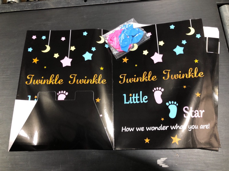 Photo 1 of Twinkle Twinkle Little Star How we Wonder What You Are?/ Gender Reveal Welcome Sign/ Gender Reveal Party/ Twinkle Little Star Baby Shower - XL board 