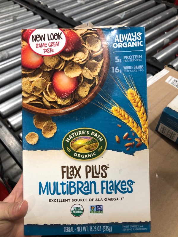 Photo 2 of 3 Pack of Natures Path Organic Flax Plus Cereal Multibran - 3.25 oz