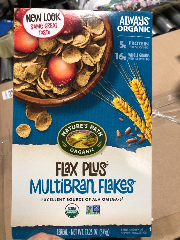 Photo 2 of 3 Pack of Natures Path Organic Flax Plus Cereal Multibran - 3.25 oz