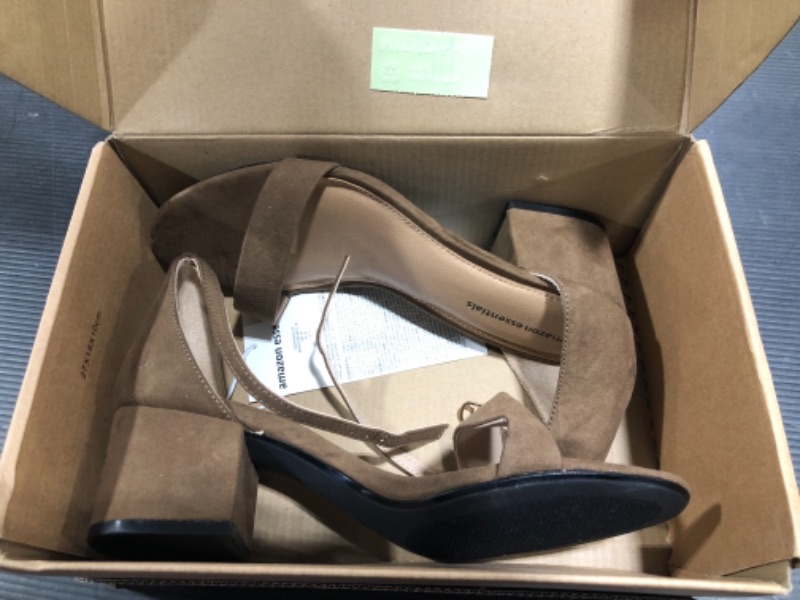 Photo 1 of Amazon Essentials Women's Two Strap Heeled Sandal 7w