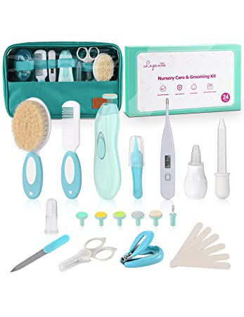 Photo 1 of Baby Healthcare and Grooming Kit, 24 in 1 Baby Electric Nail Trimmer Set, Lupantte Nursery Care Kit, Toddler Nail Clippers, Medicine Dispenser, Infant Comb, Brush, etc. Baby Care Products.