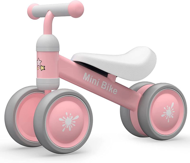 Photo 1 of Ancaixin Baby Balance Bikes 10-24 Month Toddler Walker | Riding Toys for 1 Year Old Boys Girls | No Pedal Infant 4 Wheels Bicycle | Best First Birthday Gifts New Year Holiday