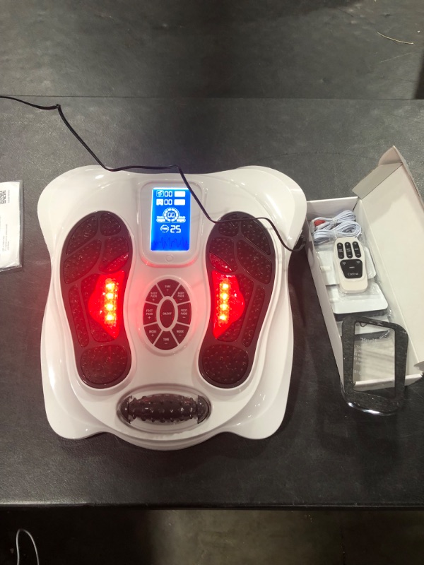 Photo 2 of Creliver Foot Circulation Plus EMS & TENS Foot Nerve Muscle Massager, Electric Foot Stimulator Improves Circulation, Feet Legs Circulation Machine Relieves Body Pains, Neuropathy (FSA or HSA Eligible)
