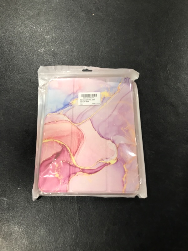 Photo 1 of PIXIU for iPad Air 5th Generation /4th 10.9 Inch 2020/ipad pro 11 2022/2021/2020/2018 Folio Case with Pencil Holder?,Heavy Duty Trifold Stand PU Leather Smart Cover with Wake/Sleep Pink Marble