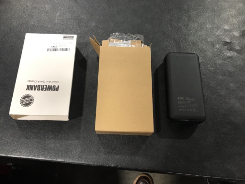 Photo 2 of 40000mAh Power Bank, 22.5W Portable Charger, 40000mAh Battery Pack with High-Speed PowerIQ Charging Technology and USB-C for iPhone, Samsung Galaxy, and More Black