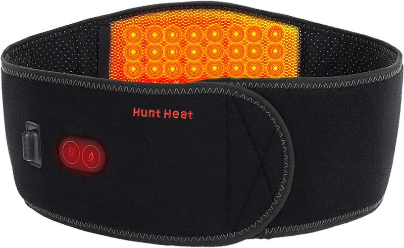 Photo 1 of CUEHEAT Extra Large52''Heating Pad Back Massage for Lower Back Pain,Battery Heat Therapy Massage, Heated Back Brace Waist Belt Wrap-Abdominal and Back Pain Relief Lumbar Spine Stomach Arthritis
