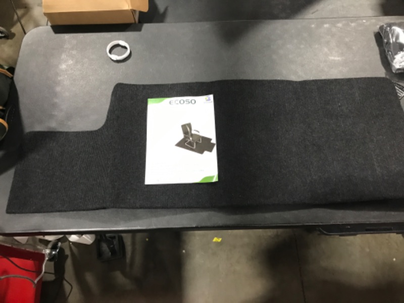 Photo 2 of Office Chair Mat for Hardwood/ Tile Floor, with Lip, 35"x 47",0.16" Thick, Hard Floor Protector, Anti Slip, Self Adhesive and ECO Friendly, Floor Mat for Office/Home. (Black)