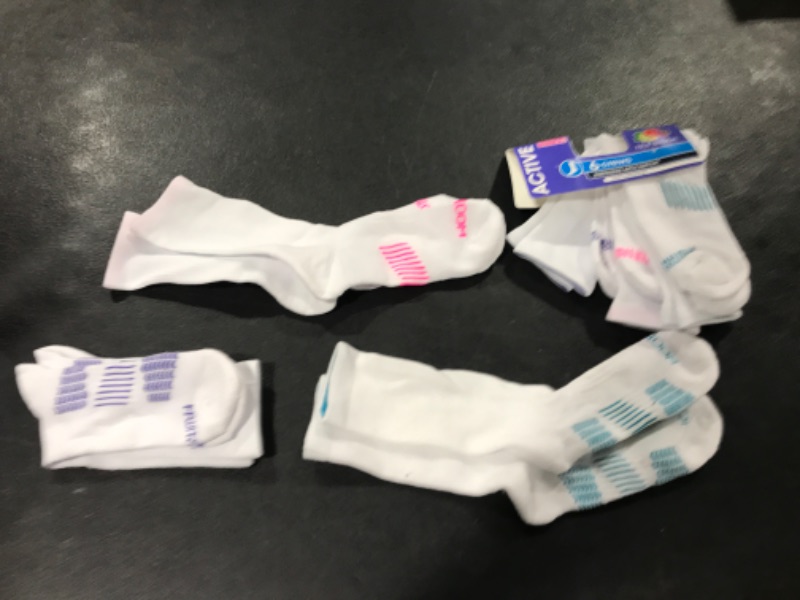 Photo 1 of Fruit of the Loom Women's Active Crew Socks (6 Pair Pack) - White One
