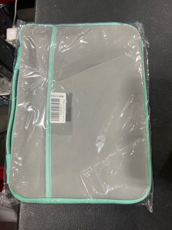 Photo 1 of HESTECH Chromebook Case, 11.6-12.3 inch Neoprene Laptop Sleeve Case Bag Handle Compatible with Acer Chromebook r11/HP Stream/Samsung Chromebook/Microsoft Surface Pro 7/3/4/5/6,Gray Green Transverse Packet Gray 11.6"-12.5-12.9 Inch