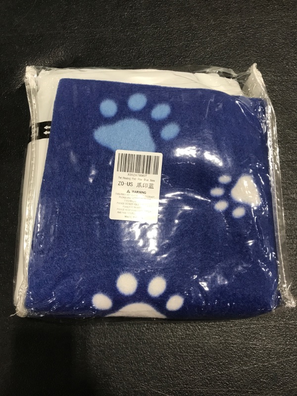 Photo 3 of Rest-Eazzzy Pet Heating Pad Indoor, Dog Heating Pad Mat with Removable Cover, with 5-Level Timer 5-Level Temperature, Electric Pet Warming Mat for Cat Dog Automatic Power-Off (Blue, 18" X 18") heat pad paw-blue