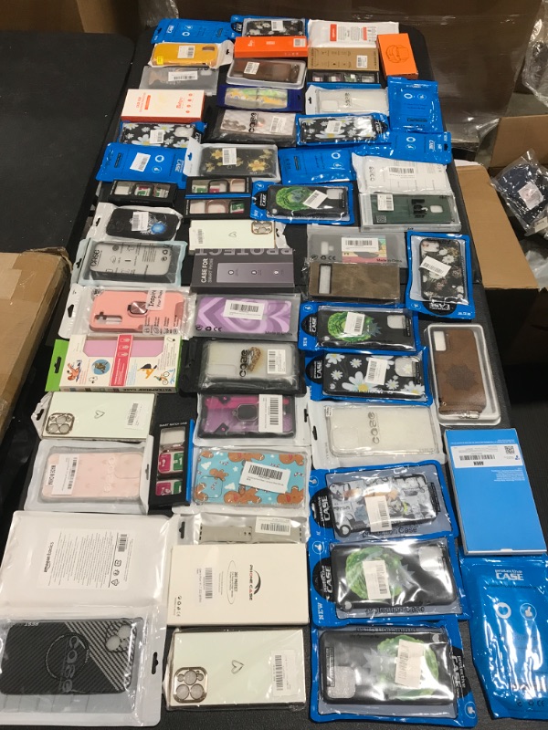 Photo 1 of LOT OF ASSORTED SMARTPHONE CASES & ACCESSORIES. SIZES & APPLICATIONS VARY. 