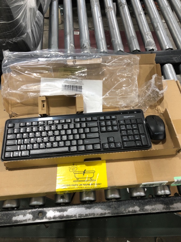 Photo 2 of Amazon Basics Wireless Computer Keyboard and Mouse Combo - Quiet and Compact - US Layout (QWERTY)