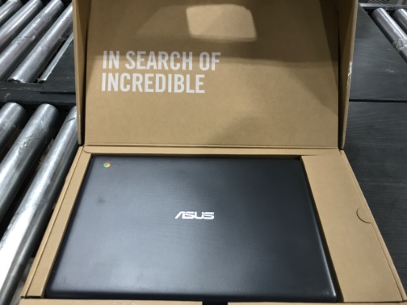 Photo 4 of ASUS Chromebook C403 Rugged & Spill Resistant Laptop, 14.0" HD, 180 Degree, Intel Celeron N3350 Processor, 4GB RAM, 32GB eMMC, MIL-STD 810G Durability, Dark Blue, Education, Chrome OS, C403NA-WS42-BL