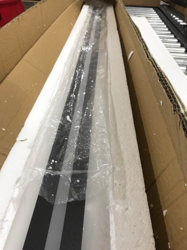 Photo 1 of LS-PRO (60 inch/ 40w Outdoor Long Strip Modern LED Wall Lighting Fixture Lamps, Elegant Frosted White Acrylic, Black Aluminum Body IP65 Waterproof Anti Rust. (Warm White 3000K). 1 Year Warranty 60inch