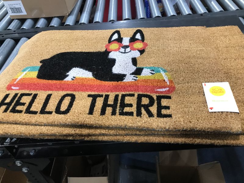 Photo 2 of 16x26 Hello Summer Dog Doormat Natural - Threshold