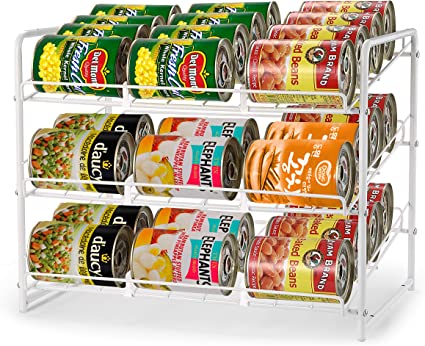 Photo 1 of 
SimpleHouseware Stackable Can Rack Organizer, Chrome
