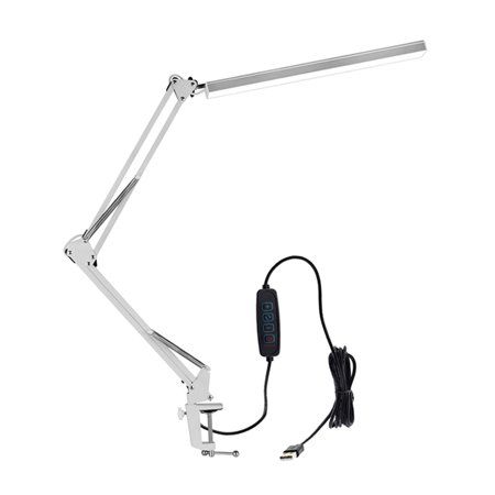 Photo 1 of Folding Eye Protection LED Desk Lamp with Clamp Home Office Desk Light-BLack
