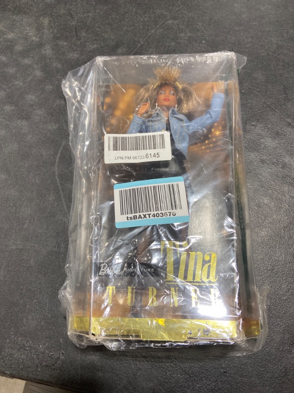 Photo 2 of Barbie Signature Tina Turner Barbie Doll in ‘90s Fashion and Accessories with Microphone Accessory, Gift for Collectors-MISSING MIC 