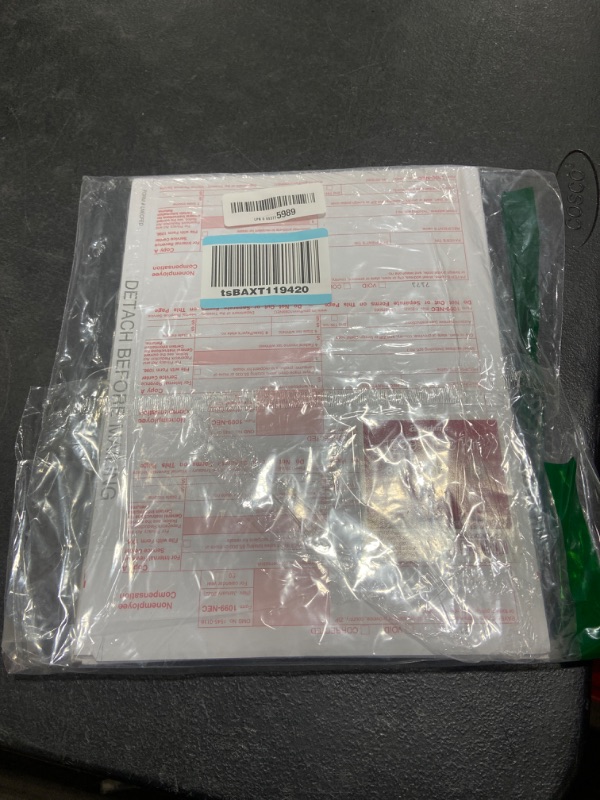 Photo 2 of Adams 1099 NEC 3 Up Forms 2022, Tax Forms Kit for 30 Recipients, 5 Part NEC Tax Form Sets with Self Seal 1099 Envelopes and 3 1096 (TXA22905NEC-22)