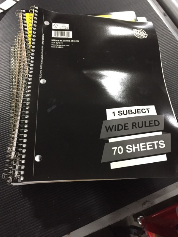 Photo 1 of college ruled notebooks 
12 pack