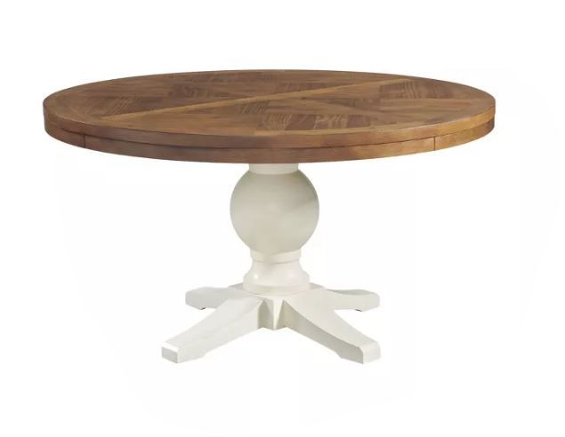 Photo 1 of Barrett Round Standard Height Dining Table Natural/White - Picket House Furnishings
BASE SOLD SEPERATELY
