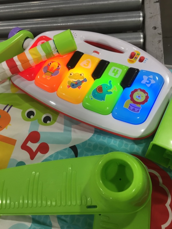 Photo 1 of Fisher-Price Baby Gym with Kick & Play Piano Learning-Toy featuring Smart Stages Educational Content 
MISSING TOYS 